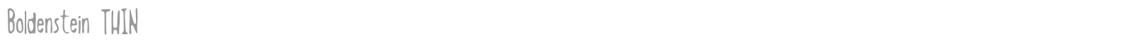 Boldenstein font preview